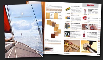 Boat maintenancing and repairing products catalogue
